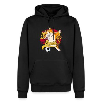 Spanien Fußball - Männer Premium Bio Hoodie - Schwarz - Vorne - Nico (187cm)