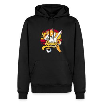 Spanien Fußball - Männer Premium Bio Hoodie - Schwarz - Vorne - Nico (187cm)
