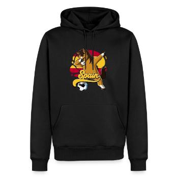 Spanien Fußball - Männer Premium Bio Hoodie - Schwarz - Vorne - Nico (187cm)