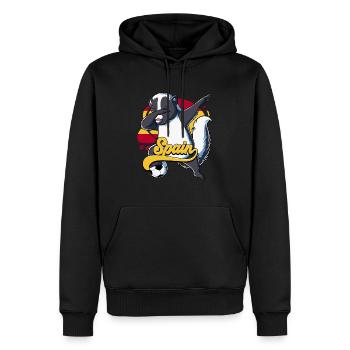 Spanien Fußball - Männer Premium Bio Hoodie - Schwarz - Vorne - Nico (187cm)