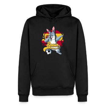 Spanien Fußball - Männer Premium Bio Hoodie - Schwarz - Vorne - Nico (187cm)