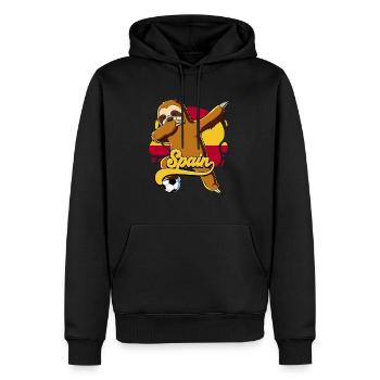 Spanien Fußball - Männer Premium Bio Hoodie - Schwarz - Vorne - Nico (187cm)