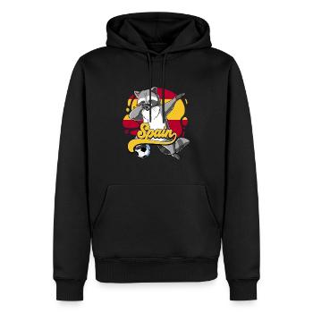Spanien Fußball - Männer Premium Bio Hoodie - Schwarz - Vorne - Nico (187cm)