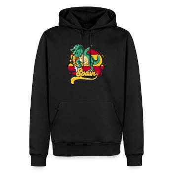 Spanien Fußball - Männer Premium Bio Hoodie - Schwarz - Vorne - Nico (187cm)