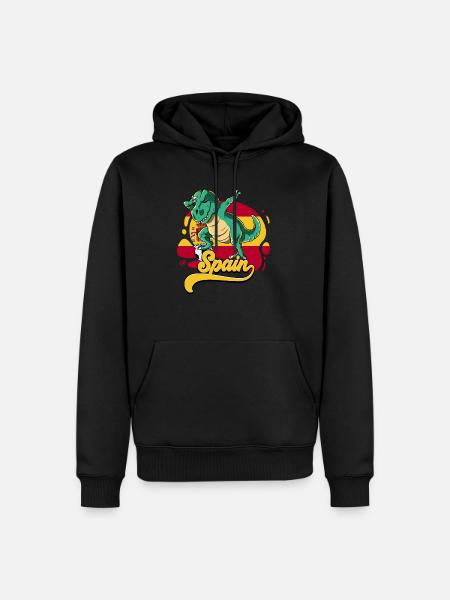 Spanien Fußball - Männer Premium Bio Hoodie - Schwarz