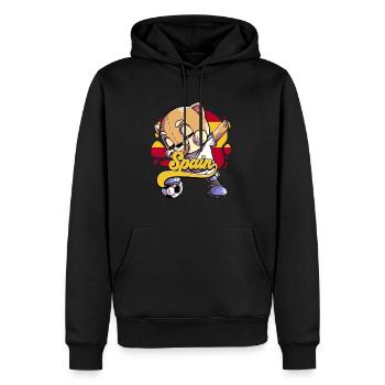 Spanien Fußball - Männer Premium Bio Hoodie - Schwarz - Vorne - Nico (187cm)