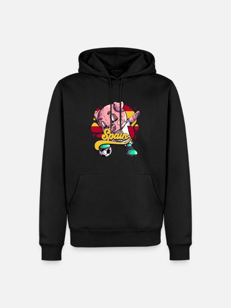 Spanien Fußball - Männer Premium Bio Hoodie - Schwarz