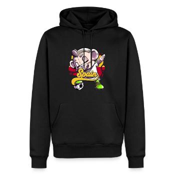Spanien Fußball - Männer Premium Bio Hoodie - Schwarz - Vorne - Nico (187cm)