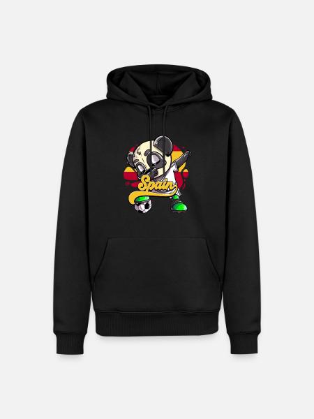 Spanien Fußball - Männer Premium Bio Hoodie - Schwarz
