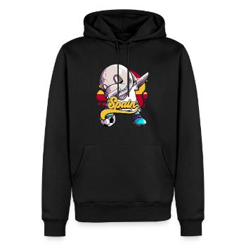 Spanien Fußball - Männer Premium Bio Hoodie - Schwarz - Vorne - Nico (187cm)
