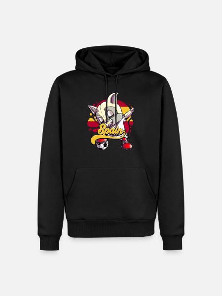 Spanien Fußball - Männer Premium Bio Hoodie - Schwarz