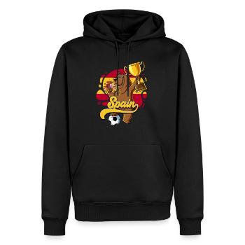 Spanien Fußball - Männer Premium Bio Hoodie - Schwarz - Vorne - Nico (187cm)