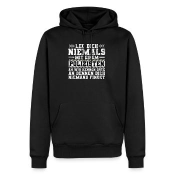 Polizist Polizei - Männer Premium Bio Hoodie - Schwarz - Vorne - Nico (187cm)