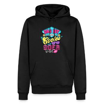 années quatre-vingt-dix - Sweat à capuche Premium bio Homme - noir - Devant - Nico (187cm)