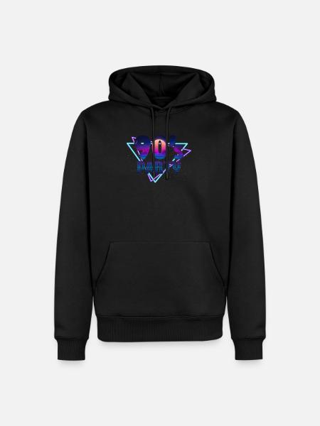 90s Party 90s - Men’s Premium Organic Hoodie - black