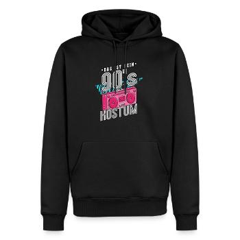 Das Ist Mein 90er Kostüm 90er Jahre - Männer Premium Bio Hoodie - Schwarz - Vorne - Nico (187cm)