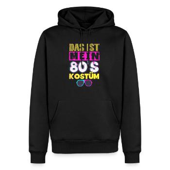 80er Jahre Das Ist Mein 80er Kostüm - Männer Premium Bio Hoodie - Schwarz - Vorne - Nico (187cm)