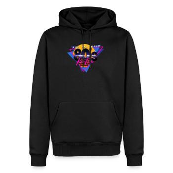 80er Jahre Das Ist Mein 80er Kostüm - Männer Premium Bio Hoodie - Schwarz - Vorne - Nico (187cm)