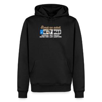1952 Kennzeichen Geburtstag - Männer Premium Bio Hoodie - Schwarz - Vorne - Nico (187cm)