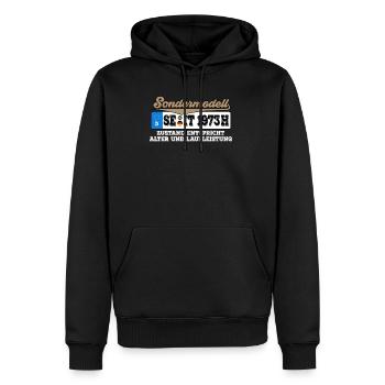 1973 Kennzeichen Geburtstag - Männer Premium Bio Hoodie - Schwarz - Vorne - Nico (187cm)