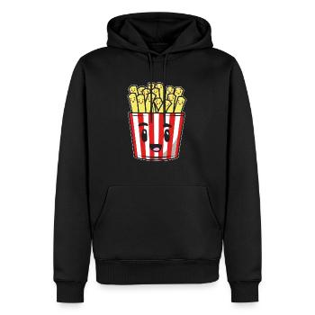 Pommes Frites Pommes mit Ketchup Drama Pommestüte - Männer Premium Bio Hoodie - Schwarz - Vorne - Nico (187cm)