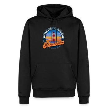 Scharbeutz - Männer Premium Bio Hoodie - Schwarz - Vorne - Nico (187cm)