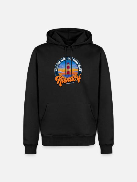 Niendorf - Männer Premium Bio Hoodie - Schwarz