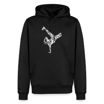Breakdance Street Dance schnelle Bewegung Dance Ge - Männer Premium Bio Hoodie - Schwarz - Vorne - Nico (187cm)