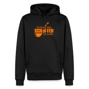 Koch Du Stehst Dem Schöpfer Gegenüber - Männer Premium Bio Hoodie - Schwarz - Vorne - Nico (187cm)