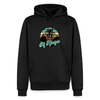 Skifahren Ski Frauen - Männer Premium Bio Hoodie - Schwarz - Vorne - Nico (187cm)