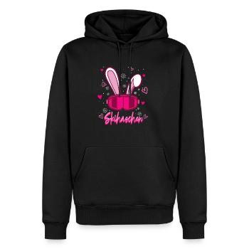 Skifahren Ski Frauen - Männer Premium Bio Hoodie - Schwarz - Vorne - Nico (187cm)