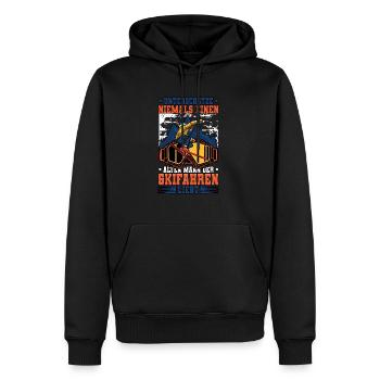 Skifahren Ski - Männer Premium Bio Hoodie - Schwarz - Vorne - Nico (187cm)