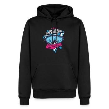 Skifahren Ski - Männer Premium Bio Hoodie - Schwarz - Vorne - Nico (187cm)