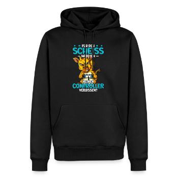 Zocken Gaming - Männer Premium Bio Hoodie - Schwarz - Vorne - Nico (187cm)