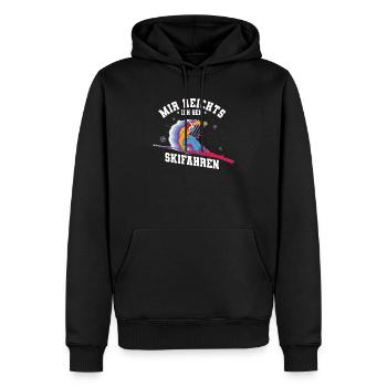 Skifahren Ski - Männer Premium Bio Hoodie - Schwarz - Vorne - Nico (187cm)