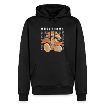 Cueilleur de champignons Recherche de champignons - Sweat à capuche Premium bio Homme - noir - Devant - Nico (187cm)