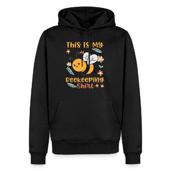 Beekeeping Hobby Bee Keeper Honey - Men’s Premium Organic Hoodie - black - Front - Nico (187cm)