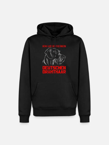 Hund Hundebesitzer - Männer Premium Bio Hoodie - Schwarz
