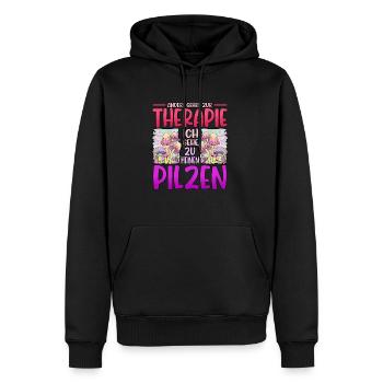 Pilzsammler Pilz Sucher - Männer Premium Bio Hoodie - Schwarz - Vorne - Nico (187cm)