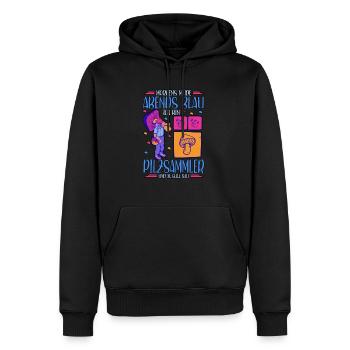 Pilzsammler Pilz Sucher - Männer Premium Bio Hoodie - Schwarz - Vorne - Nico (187cm)