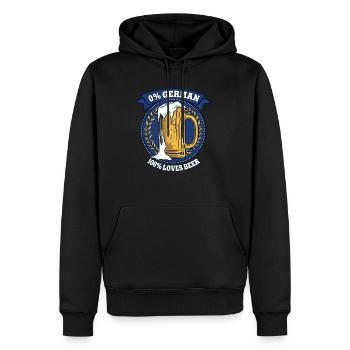 0% German 100% Loves Beer Volksfest - Männer Premium Bio Hoodie - Schwarz - Vorne - Nico (187cm)