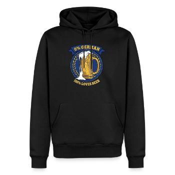 0% German 100% Loves Beer Volksfest - Männer Premium Bio Hoodie - Schwarz - Vorne - Nico (187cm)