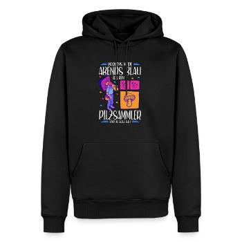 Pilzsammler Pilz Sucher - Männer Premium Bio Hoodie - Schwarz - Vorne - Nico (187cm)