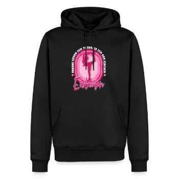 Eislaufen - Männer Premium Bio Hoodie - Schwarz - Vorne - Nico (187cm)