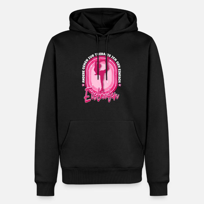 Eislaufen - Männer Premium Bio Hoodie - Schwarz