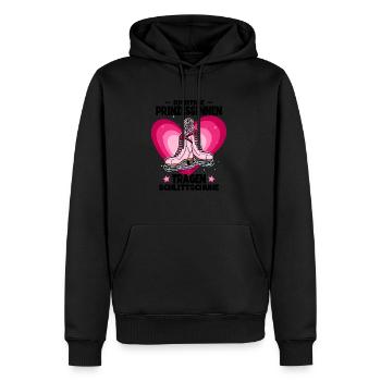 Eislaufen - Männer Premium Bio Hoodie - Schwarz - Vorne - Nico (187cm)