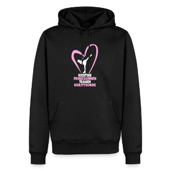 Eislaufen - Männer Premium Bio Hoodie - Schwarz - Vorne - Nico (187cm)