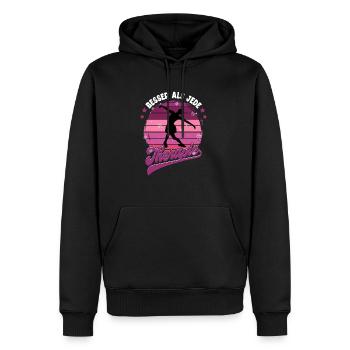 Eislaufen - Männer Premium Bio Hoodie - Schwarz - Vorne - Nico (187cm)