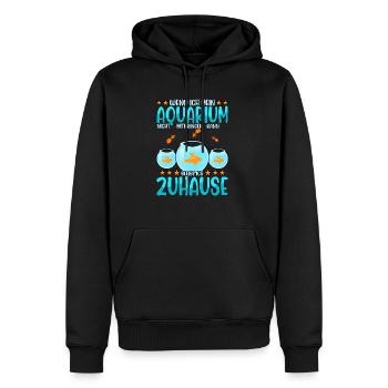 Aquarianer - Männer Premium Bio Hoodie - Schwarz - Vorne - Nico (187cm)
