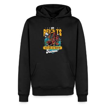 Aquarianer - Männer Premium Bio Hoodie - Schwarz - Vorne - Nico (187cm)